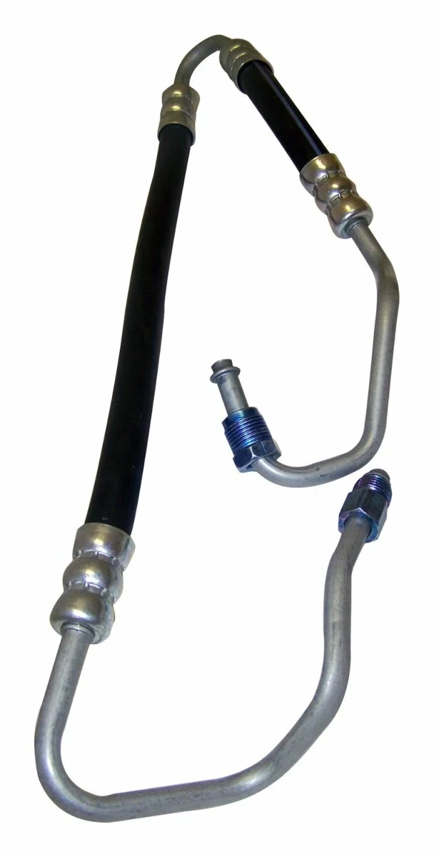 Crown Automotive - Metal Black Power Steering Pressure Hose - 52088453AB
